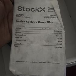 Jordan 13 retro brave blue