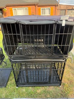 Stackable dog kennels