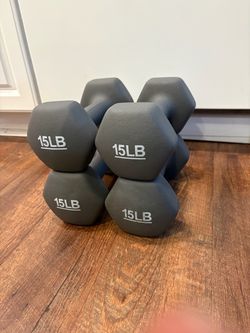 15-pound neoprene weights (pair of two)