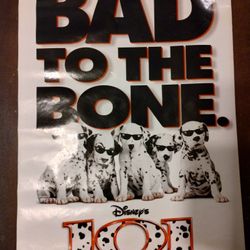 Vintage 1996 Walt Disney 101 Dalmatians McDonald's Happy Meal toy promo poster