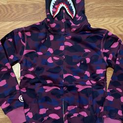 Purple Bape Hoodie Size Small