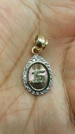 14k Gold 15 años heart 2.6 grams