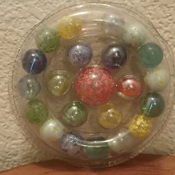 A Set of 23 Collectible Marbles