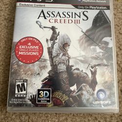 Assassin's Creed III For PlayStation 3