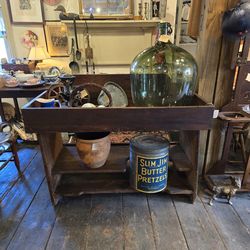 Antique Dry Sink/Buckey Bench