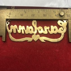 Customize Name Charm 10k $399 14k 499