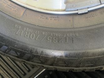 285/70R17 LT Tires (4)