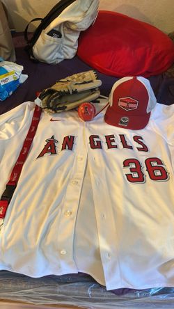 LA angels jersey Jared weaver white size L