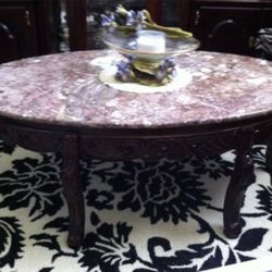 Marble Coffee table (cherrywood)