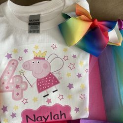 Peppa Pig Party set 4 Tutu Outfit