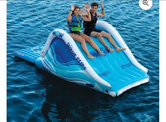 WOW Wave 2-Person Inflatable Pool & Lake Slide