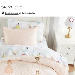 Pottery Barn Kids Disney Princess Castles Queen Sheet Set 