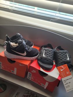 Nike Shoes And Slides For Toddler