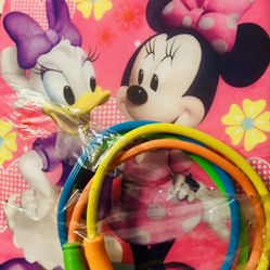 Swimming Pool Kids Minnie Kickboard And Pool 4pc Rings 