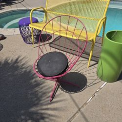 Cool Mid Century Modern 60s Ice Cream Cone Wire Chair
