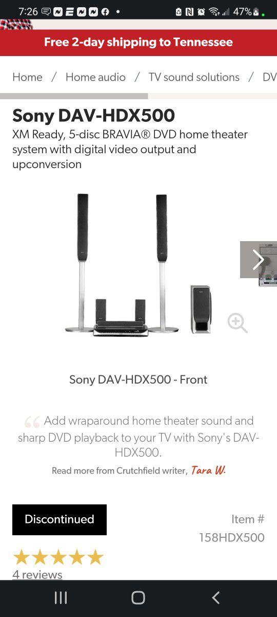 Sony Suround sound System 