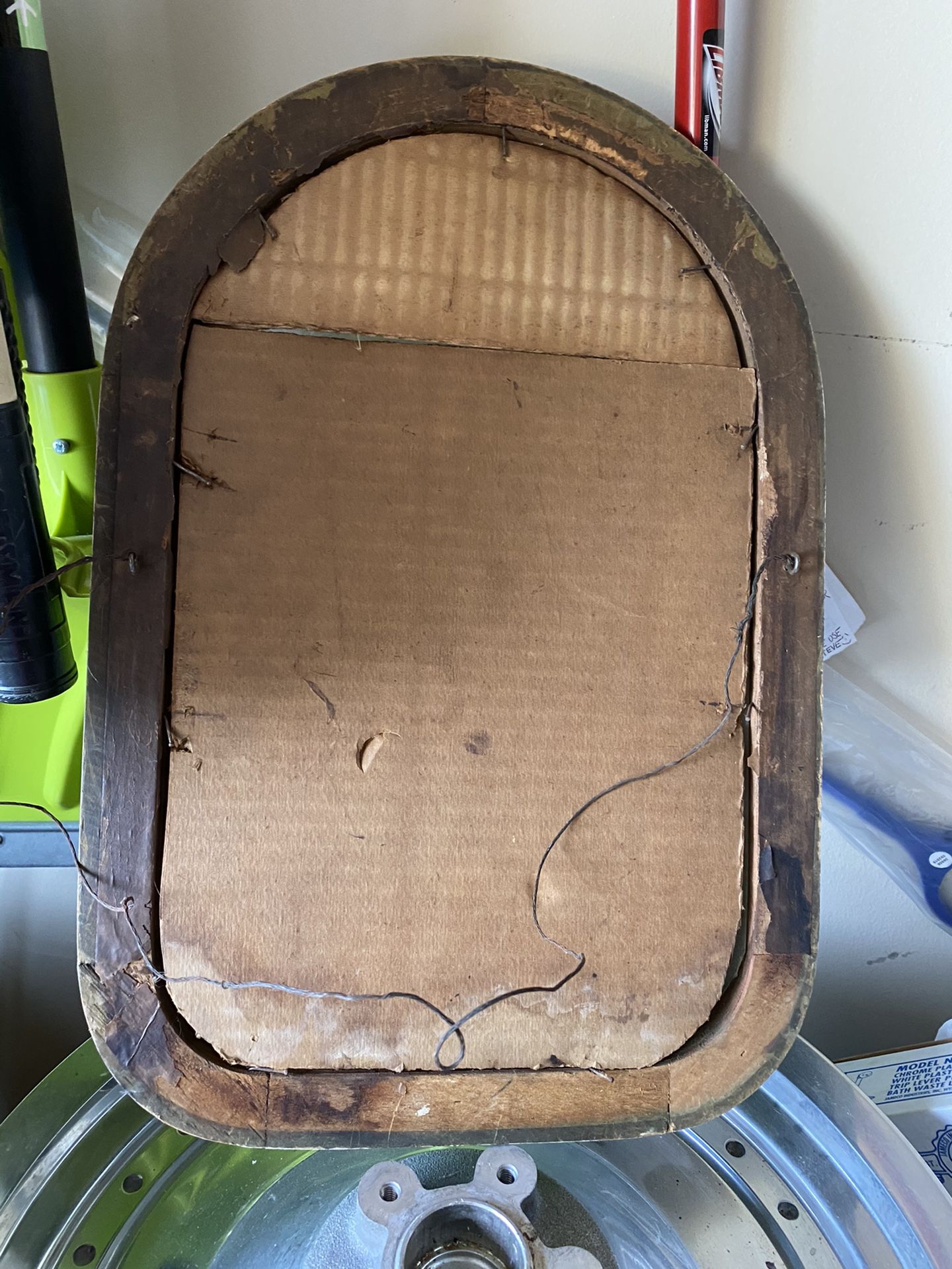 Old wooden picture frame