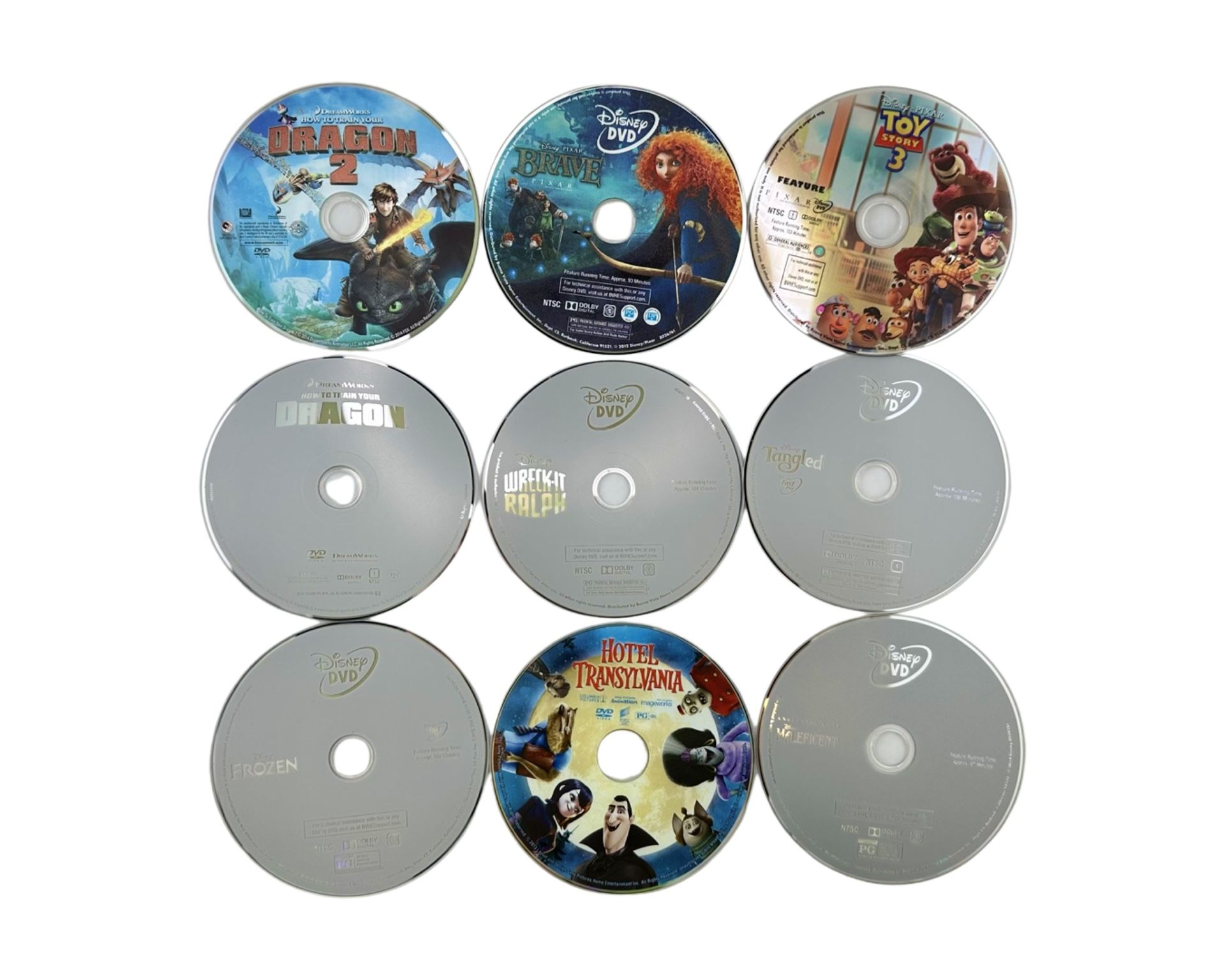 Disney Pixar Dreamworld Sony Animation 9 Title Dvd Lot Discs Only