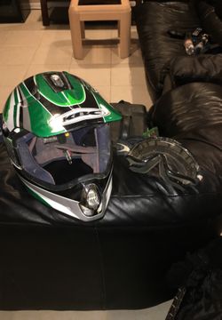 Motorcycle helmet and goggles