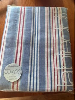 New Crate & Barrel 59x120 Tablecloth