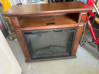 Electric Fireplace Mantel with Remote