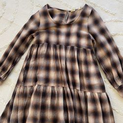 Levis Brown Flannel Dress