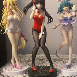 Anime Bunny Girl Figure Lot – Date A Live (Kurumi & Miku), Hatsune Miku 