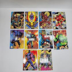 10 Cards, 1994 Marvel Universe Base Card Collection