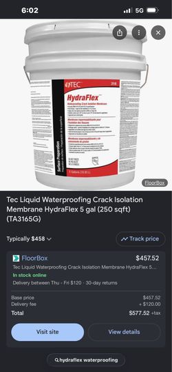 HydraFlex water proofing