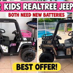 2 Kids Realtree Electric Ride-On Jeeps – Best Offer