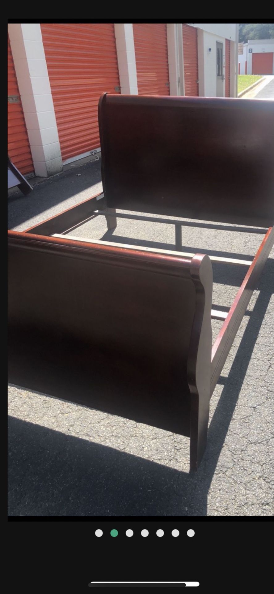 Solid Wood Queen Size Bed Frame: Headboard, Footboard, Rails, Delivery Available. Se Habla Español