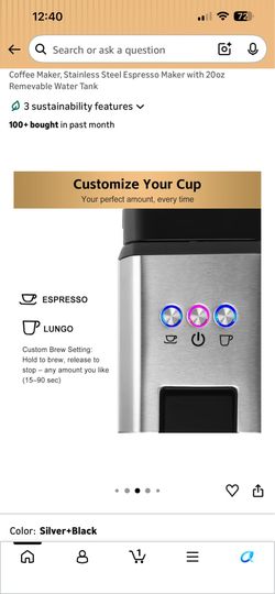 20 oz Expresso coffee maker