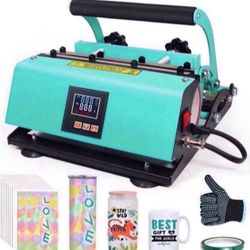  Tumbler Mug Heat Press Machine for 20 OZ 30 oz Sublimation Blanks Tumbler Cups & 11 OZ 15 OZ Sublimation Mugs with Adjustable Attachment Free Heat Re