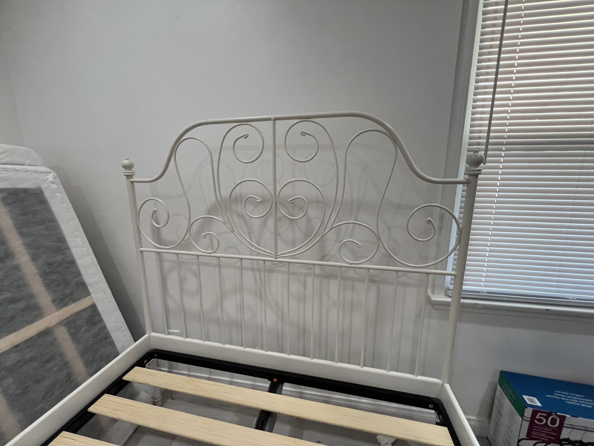 IKEA Metal Bed Frame W/Mattress