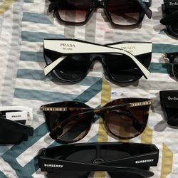 Prada, Burberry, Ray Bans, Coach
