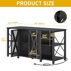 🔥ON SALE🔥 Reptile Tank Stand Aquarium Stand with Power Outlet & LED Light, 75/90/120 Gallon Terrarium Stand Cabinet - Heavy Duty Fish Tank Stand for