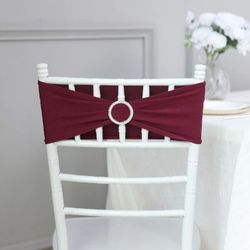 Chair Sash (55) Dusty Rose & (55) Burgundy wine With Gem Buckle