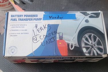 Battery powered fuel transfer pump