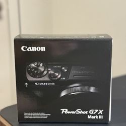 Canon PowerShot G7 X Mark III Camera Brand New 