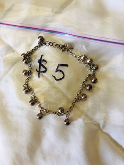 Sterling silver jingle Anklet bracelet