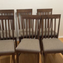 Chairs for dinning table (set of 6)