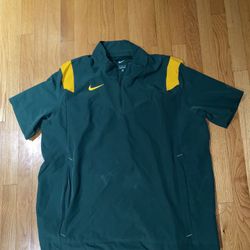 Nike Men’s L Shield Coaches Jacket 1/4 Front Zip Ventilated Size XL 