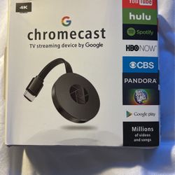 Chromecast TV streaming device by Google 