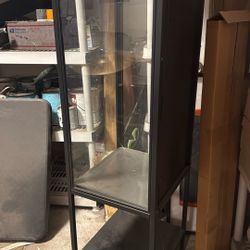 Ikea Black Glass Display Shelf 