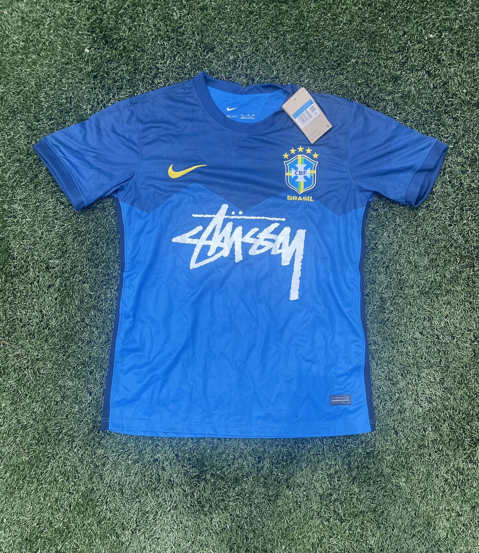 Nike 2020/21 away third Brazil x Stüssy soccer jersey