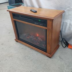Electric Fireplace Heater With Remote Control 
