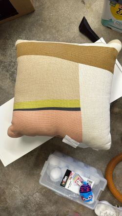 West Elm Geometric Pillow  Indoor/Outdoor 