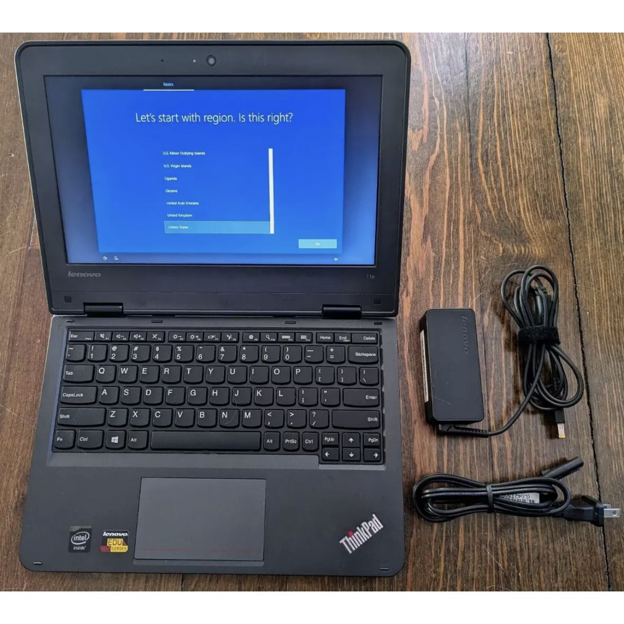 Lenovo ThinkPad 11e Laptop 11.6" Intel Celeron N3150 8GB RAM 256GB SSD WebcamW11