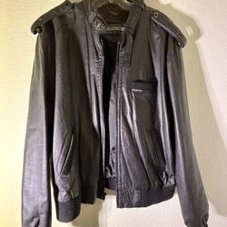 MEMBERS ONLY leather Jacket Size 44 Mens 