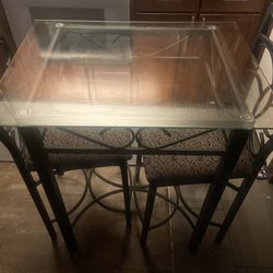 Glass Dining table for two